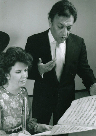 with New York Philharmonic Music Director, Zubin Mehta