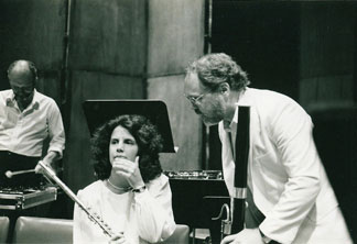 a moment in New York Philharmonic rehearsal, with David Carroll