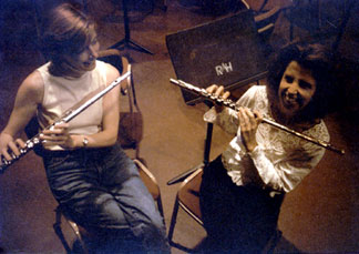 Renee Siebert and me before a NY Philharmonic concert in London.