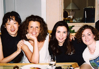 JB with (left to right)  Soo-Kyung Park, Rachel Jenkyns, and Rebecca Gilbert during their participation in the Spoleto Festival in Charleston, SC.