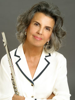 Jeanne Baxtresser: White Blouse with Flute